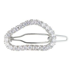 New CZ By Kenneth JayLane Misshaped Oval Hair Pin